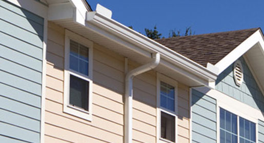 Eavestroughs, soffit, fascia